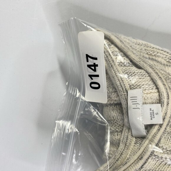 J. Jill Sweater Tunic Texture‎ Knit Fray Hem Stretch Button Casual Cotton - Picture 12 of 12